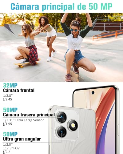 Ulefone Note 18 Ultra 5G Handy Ohne Vertrag, 12GB+256GB/2TB Expand Android 13 Smartphone, 50MP+32MP Kamera, 6,78" FHD+ Display 90Hz 5450mAh Handy, 5G Dual SIM/Octa Core/Face ID/NFC/OTG - Schwarz – Bild 7