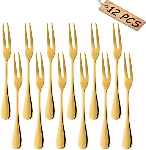 12-Piece Stainless Steel Forks Portable Luxury