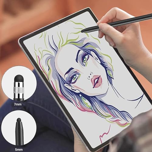 KOBOKO Touchscreen Stift,3 Stück Tablet Stift für Alle Tablets,Handy,2 in 1 Gummi Stylus Touch Pen für IOS/Android/iPad/IPhone,Und die Meisten Unterstützen die Touchscreen-App(Schwarz, Rosa, Silber) – Bild 8