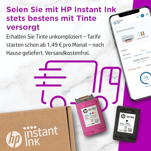 HP ENVY 6430e, Multifunktionsdrucker, 3 Monate gratis drucken mit HP Instant Ink inklusive, Drucken, Kopieren, Scannen, Mobiler Faxversand, Wi-Fi, Automatischer Dokumenteneinzug – Bild 7