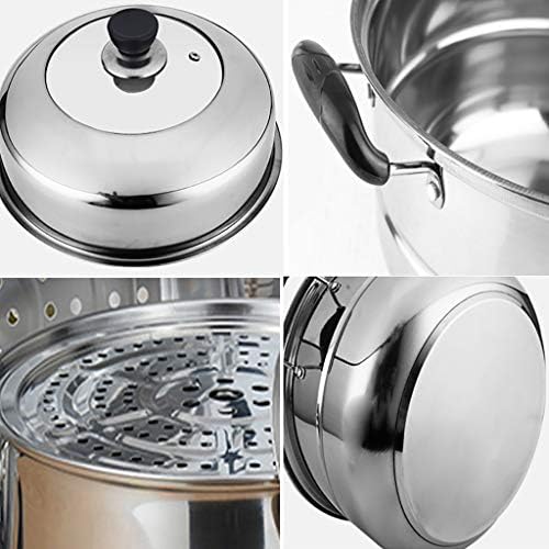 JSINEE Stainless Steel Steamer Pot 2-Layer Commercial Use