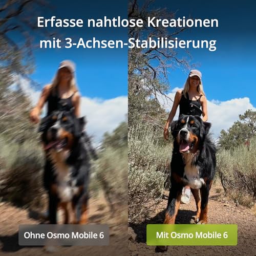 DJI Osmo Mobile 6 Gimbal-Stabilisator für iPhone Android, 3-Achsen-Handy-Gimbal, integrierter Verlängerungsstab, Objektverfolgung, tragbar und faltbar, Vlogging-Stabilisator, YouTube TikTok – Bild 3