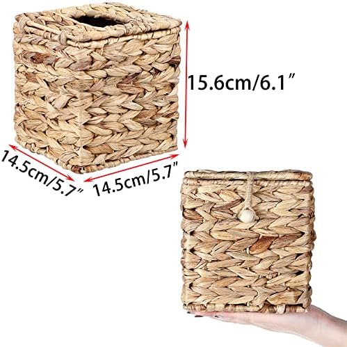 Sumnacon Tissue Box Cover Natural