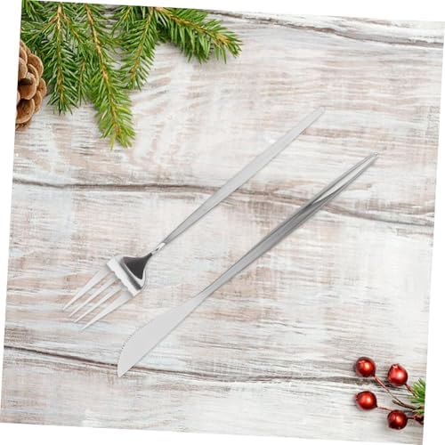 GARVALON Gold Plated Fork Set 5pc Elegant Stainless Steel