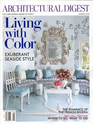 Architectural Digest Magazine August 2013 1