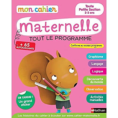 Mon cahier maternelle 2/3 ans - Toute Petite Section de Maternelle