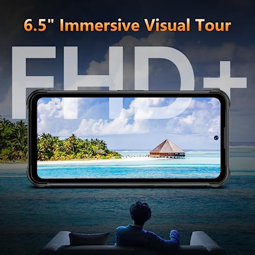 CUBOT Kingkong Power(2023) Outdoor Smartphone Android 13, 16GB(8+8)/256GB, 10600mAh(33W), 6.5" FHD+ Handy Ohne Vertrag mit Glare Taschenlampe, 48MP+20MP Nachtsicht, IP68/Dual 4G SIM/NFC/GPS – Bild 5