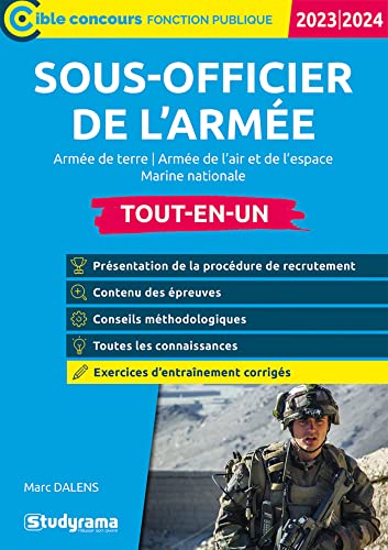 Sous-officier de l’armée – Tout-en-un: Armée de terre – Armée de l'air et de l'espace – Marine nationale – Édition 2023-2024