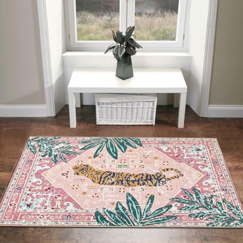 Aldopein Hippie Rugs 2x3 Non-Slip Washable Area Rug