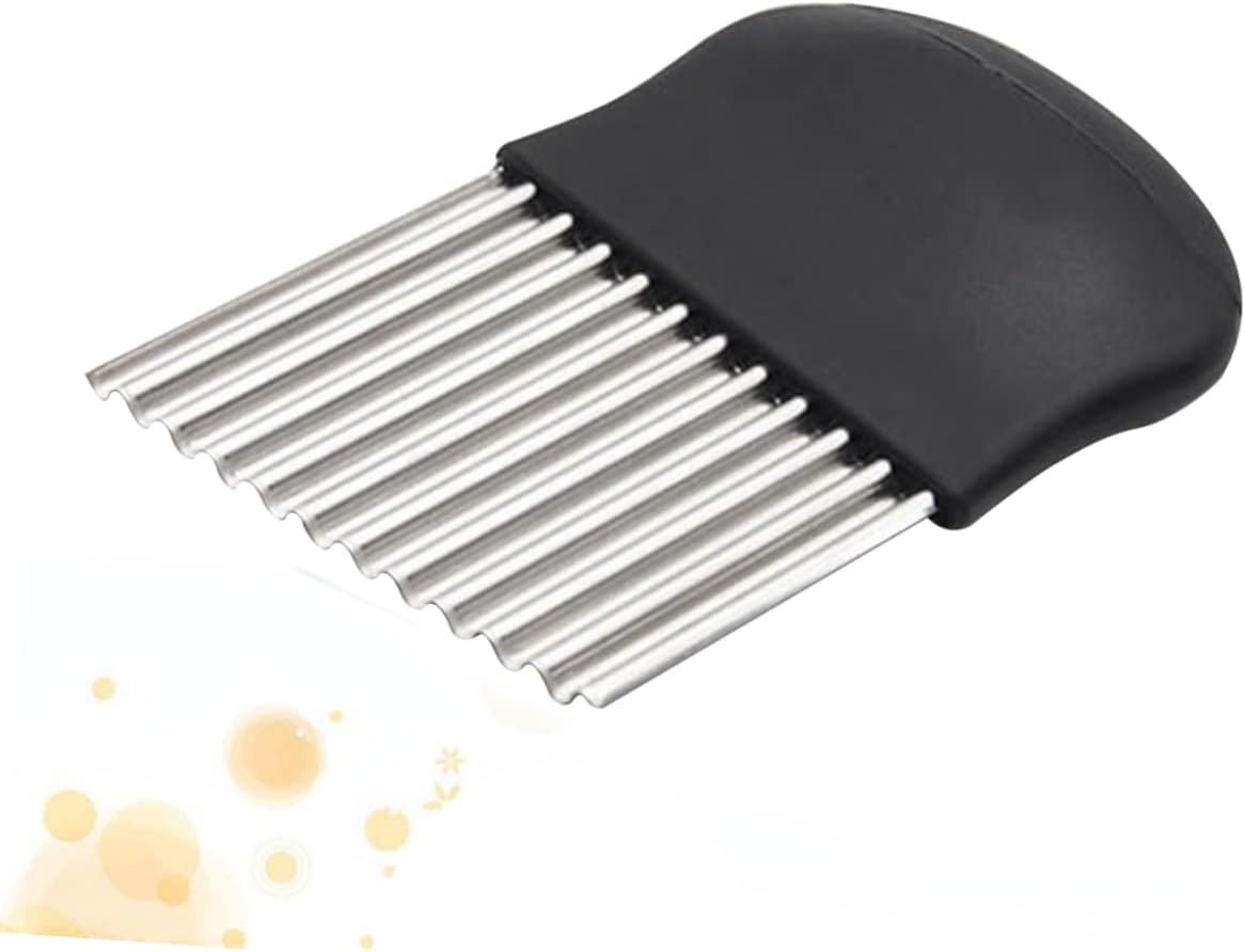 Stainless Steel Wave Potato Slicer for Easy Fun Cooking