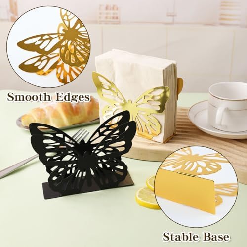 Stunning Gold Butterfly Napkin Holders