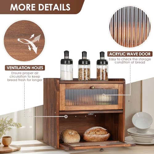 Sunhoo-Bread-Box-for-Kitchen-Countertop-Wooden-Bread-Storage-Container-Bin-2-Layer-Breadbox-Holder-Large-Capacity-Keeper-Vintage-Farmhouse-Food-Organizer-Pantry-Shelf-Acrylic-Window-Brown Sunhoo Bread Box for Kitchen Countertop Wooden Bread Storage Container Bin 2 Layer Breadbox Holder Large Capacity Keeper Vintage Farmhouse Food Organizer Pantry Shelf Acrylic Window Brown