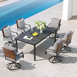   Grand-patio-7-Piece-Outdoor-Dining-Set-6-Leather-Look-Wicker-Swivel-Patio-Chairs-1-Straight-Legs-Rectangular-Dining-Table-Black