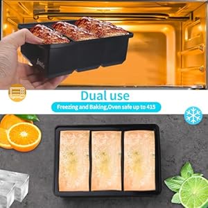   Silicone-Freezer-Tray-With-Lid-Silicone-Freezer-Tray-for-Soup-Cube-Large-Ice-Cube-TraySilicone-Freezer-ContainerFreeze-Store-Soup-Sauce-Broth-Makes-3-Perfect-1-Black-2-Pack