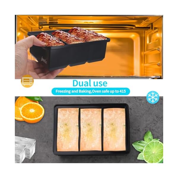   Silicone-Freezer-Tray-With-Lid-Silicone-Freezer-Tray-for-Soup-Cube-Large-Ice-Cube-TraySilicone-Freezer-ContainerFreeze-Store-Soup-Sauce-Broth-Makes-3-Perfect-1-Black-2-Pack