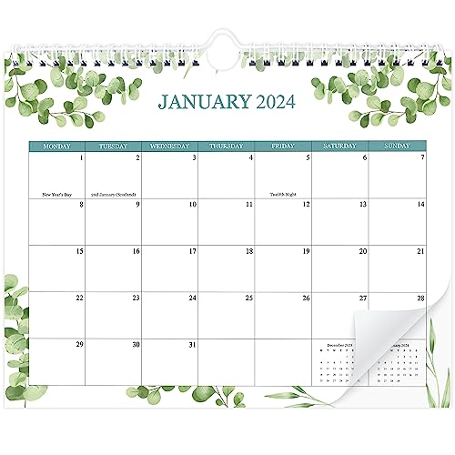 Calendar 2024-2025 -18 Month Wall Calendar from Jan 2024- June 2025 Monthly Calendar for Home Office Planning Orgnizing,Green Leaf