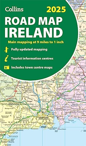 2025 Collins Road Map of Ireland: Folded map (Collins Road Atlas)