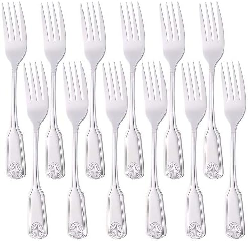 BUYUSE 78 Inch Dinner Fork Set 12 Piece Stainless Steel