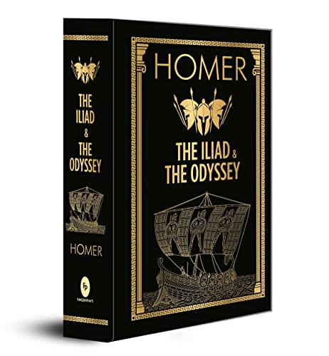 HOMER: The Iliad & the Odyssey (Deluxe Hardbound Edition): Masterpieces of Ancient Greek Culture Homer's Classics Greek Epic Poems Trojan War ... Explore Themes of Courage, Honor, and Destiny