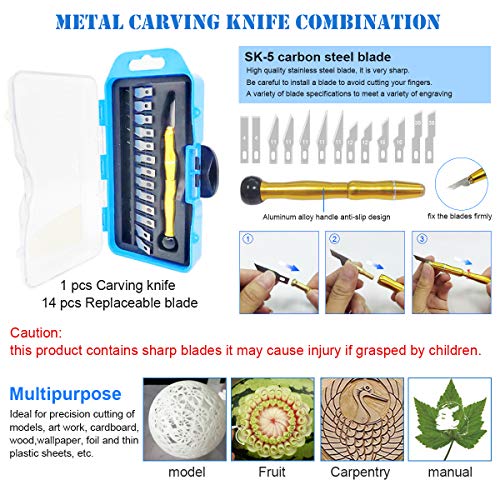 HAWKUNG 42 Stück 3D Drucker Tool kit, Debur Tool, Digitaler Messschieber, Schneidematte und Andere Werkzeuge mit Aufbewahrungstasche zum Entfernen, Reinigen, Fertigstellen von 3D Druckmodellen – Bild 6