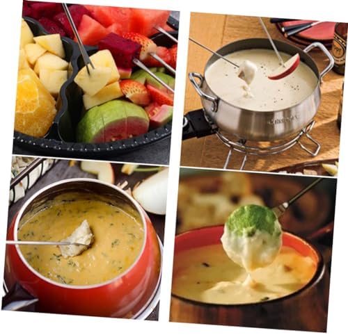 Stainless Steel Cheese Forks Set 8-Piece Barbecue Fondue Made Easy