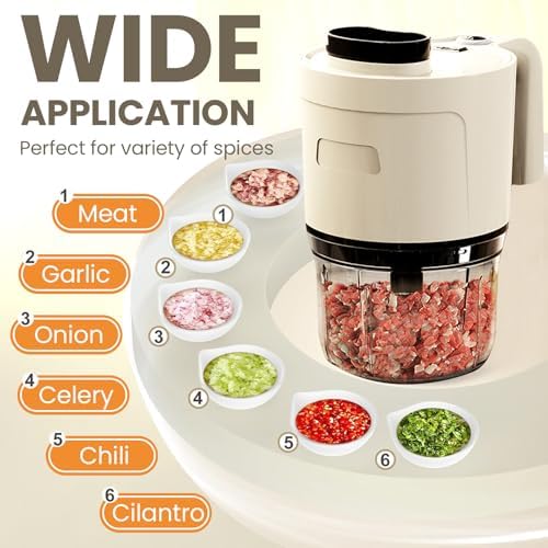 NAJIESUN4-in-1 Waterproof Cordless Electric Veget Slicer Set
