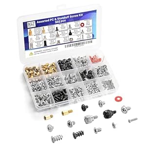 Bolt Dropper 502pcs Computer Screw Assortment Kit – Standoffs Screws for HDD Hard Drive, Fan, Chassis, ATX Case, Motherboard, Case Fan, Graphics, SSD, Spacer – DIY PC Installation and Repair Set