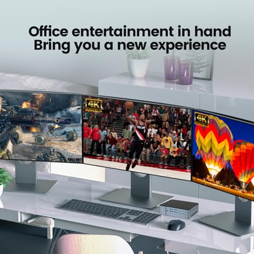 13th Gen 4K Mini Gaming PC Windows 11 Pro, Intel Core i9 13900H, 64GB DDR5 2TB PCIe, Supprt 4 Display, 2* HDMI, DP, Type-C Thunderbolt 4.0, 2 Lans 2.5G TPM2.0, Desktop Computer, WiFi6 BT5.2 – Bild 6