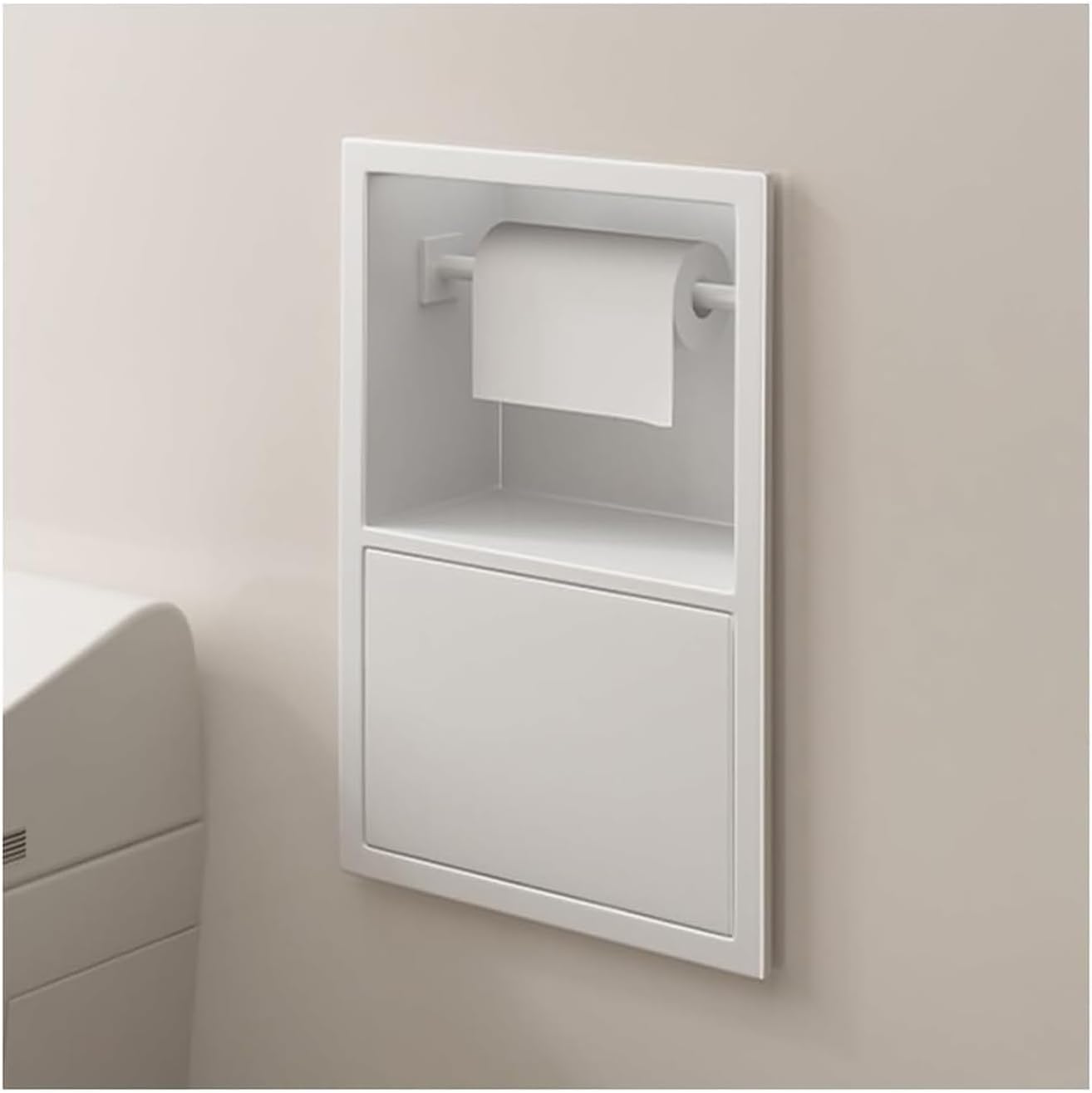 Stylish and Space-Saving Stainless Steel Towel Holder for Restrooms