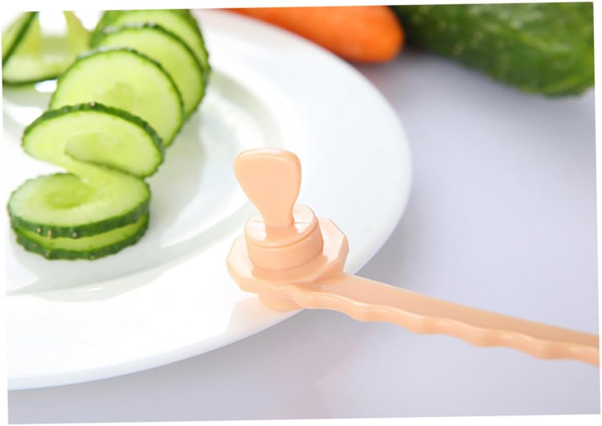FStyle Pink Potato Carrot Spiral Slicer Easy Kitchen Tool for Cutting