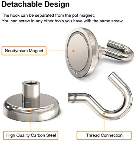 Professional 110 lbs Magnetic Hooks for IndoorOutdoor Use