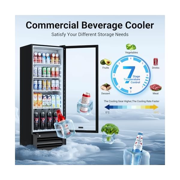   BODEGACOOLER-Beverage-Refrigerator-and-Cooler-102-CuFt-Commercial-Beverage-Refrigerator-Commercial-Merchandiser-Refrigerator-For-Drinks-Commercial-Display-Refrigerator-with-Glass-Door-Fridge