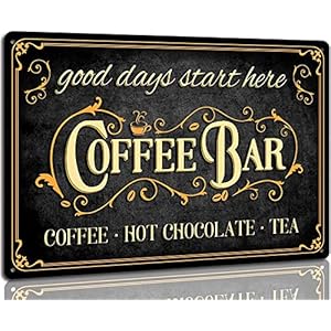 Vncgovcoffeebarsignhotchocolateandteavintagemetalplaquesignsforkitchencafepubhomecoffeestationdecor8x12inch Urban Country Home Decor Vncgov coffee bar sign hot chocolate and tea vintage metal plaque signs for kitchen cafe pub home coffee station decor 8 x 12 inch urban country home decor
