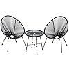   SONGMICS-3-Piece-Outdoor-Seating-Acapulco-Chair-Modern-Patio-Furniture-Set-Glass-Top-Table-and-2-Chairs-Indoor-and-Outdoor-Conversation-Bistro-Set-Ink-Black-UGGF011B01