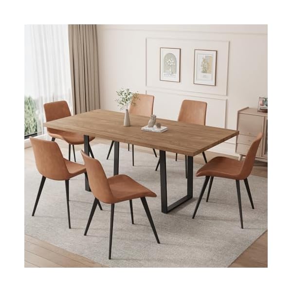  ZckyCine-67-Expandable-Walnut-Dining-Table-and-6-Upholstered-Chairs-7-Piece-Modern-Dining-Set