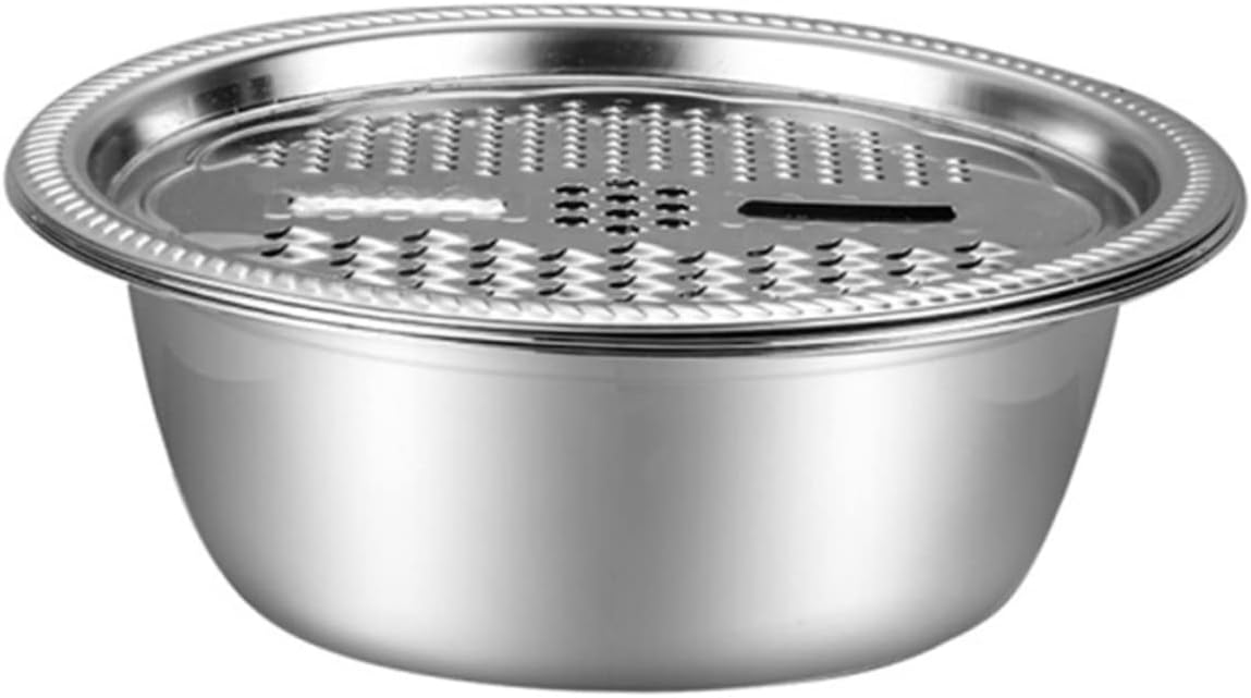 OFFSCHStainless Steel Grater Basin for Kitchen UseMulti-functional Food Washer Slicer Tool