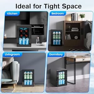  24-Cans-Beverage-Refrigerator-Cooler-Mini-Fridge-Countertop-Drink-Cooler-for-Soda-Canned-Beer-Adjustable-Digital-Temperature-Control-for-Home-Dorm-Office-Black