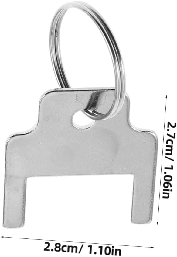 Zerodeko 5-Piece Metal Key Ring Set for Paper Towel Dispensers