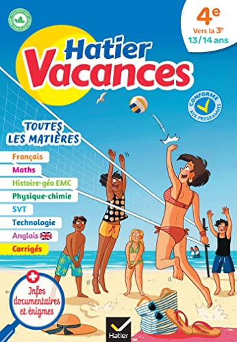 Hatier vacances - Cahier de vacances 2024 Toutes les matières - de la 4e vers la 3e: pour réviser son année dans toutes les matières