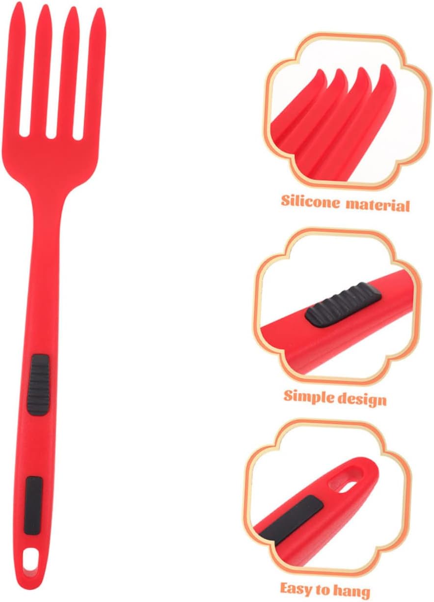 FUNOMOCYA Silicone Salad Forks 2 Pack for Daily Use