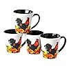   WalterDrake-Rustic-Rooster-Coffee-Mugs-Each-8-oz--Set-of-4-Glazed-Ceramic-Mugs