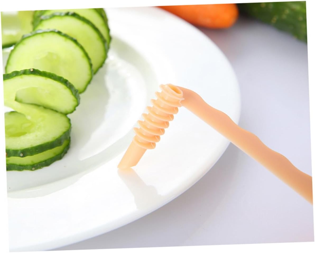FStyle Pink Potato Carrot Spiral Slicer Easy Kitchen Tool for Cutting