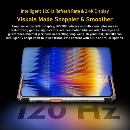 Blackview BV9200 Outdoor Smartphone ohne Vertrag, 6.6'' 120Hz 2.4K Display, 50MP AI Kamera,8GB+256GB,3 Kartensteckplätze, LED Benachrichtigung, IP68 Android 12 Handy, NFC Kabellose Aufladung Grün – Bild 4