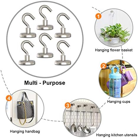 Professional 110 lbs Magnetic Hooks for IndoorOutdoor Use