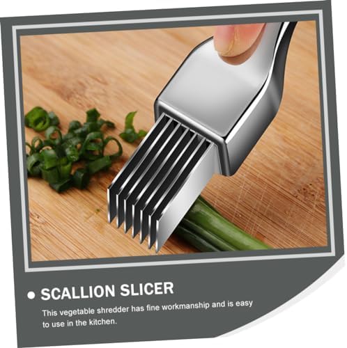 Stainless Steel Scallion Cutters - Comfortable Kitchen Slicer Set