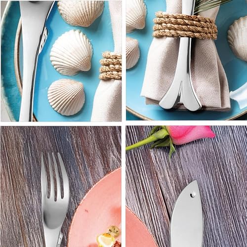 Though Fish Shaped Flatware Set