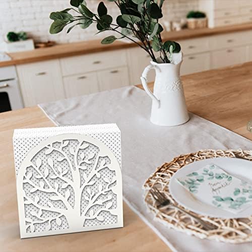 Stylish Metal Napkin Holder Retro Design Silver