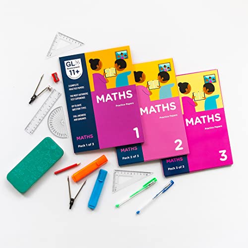 GL Assessment 11+ Practice Papers Bundle of All Maths 11+ Practice Packs (3 Packs)