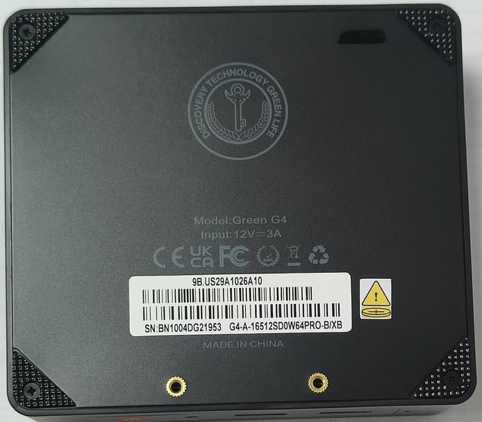 TRIGKEY Mini PC 12th Gen Intel Alder Lake-N100 Prozessor (bis zu 3,40GHz) Green G4 Mini Computer 11 Pro, 16G DDR4 3200Mhz 500G M.2 NVME SSD Mini Desktop, Dual HDMI, WiFi 6, BT 5.2, USB 3.2 Gen 2 – Bild 8