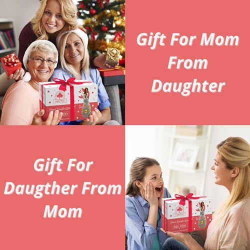 Gifts for Mom from Daughter – Mothers Day Candleholder Statue with Flickering LED Light | Birthday Gift for Mom | Unique Present with Greeting Card | Seasonal Home Décor (Light Brown) - Image 7